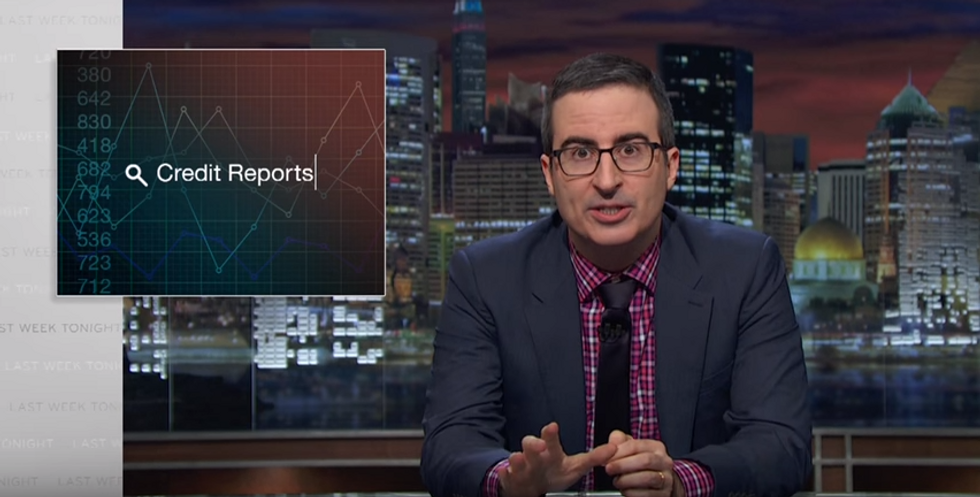 John Oliver Fires Back At Error-Prone Credit Agencies For Ruining The Lives of Millions Of People