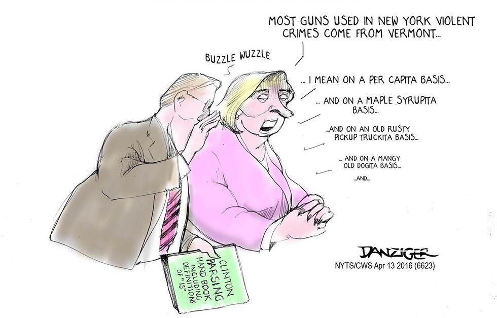 Cartoon: Clinton Statistics Prove It’s All Vermont’s Fault
