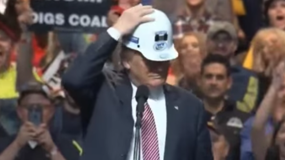 Endorse This: Donald Trump Explains Hairspray To Coal Miners
