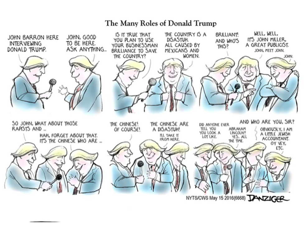 Cartoon: The Many Roles Of Donald Trump