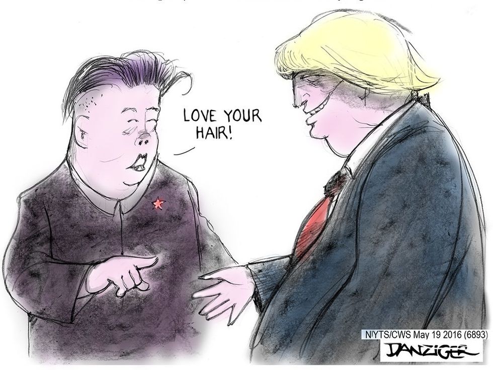 Cartoon: Trump Says He Will Meet With Kim Jong Um