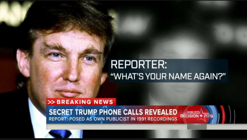Endorse This: Recording Reveals Trump Impersonating PR Rep, Planting Stories About Himself