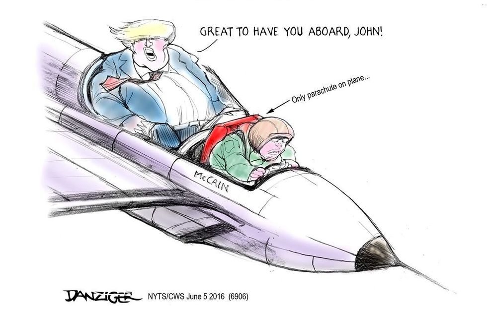 Cartoon: McCain Endorses Trump