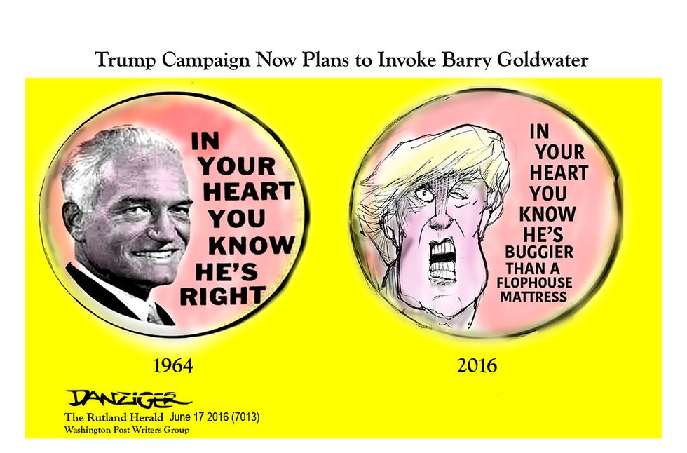 Cartoon: Trump Campaign Now Plans To Invoke Barry Goldwater