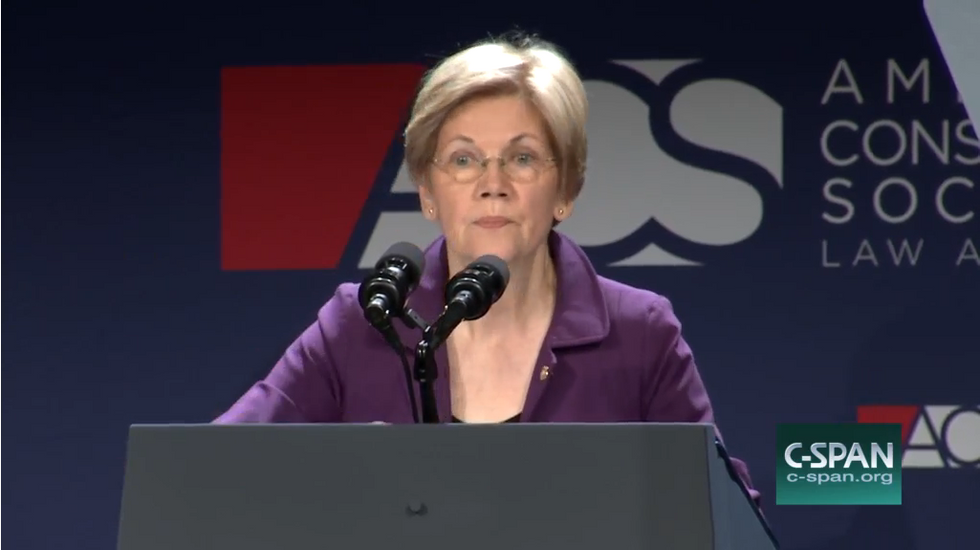 Warren’s American Constitution Society Speech Previews Democrat Attacks on Trump