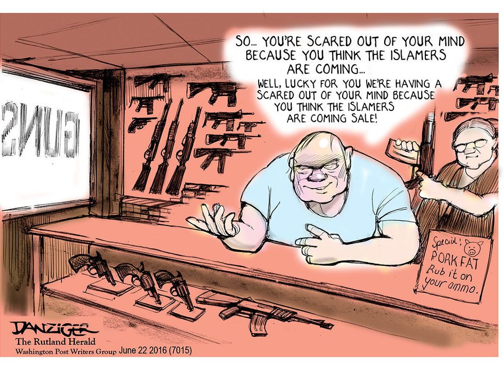 Cartoon: Gun Shop