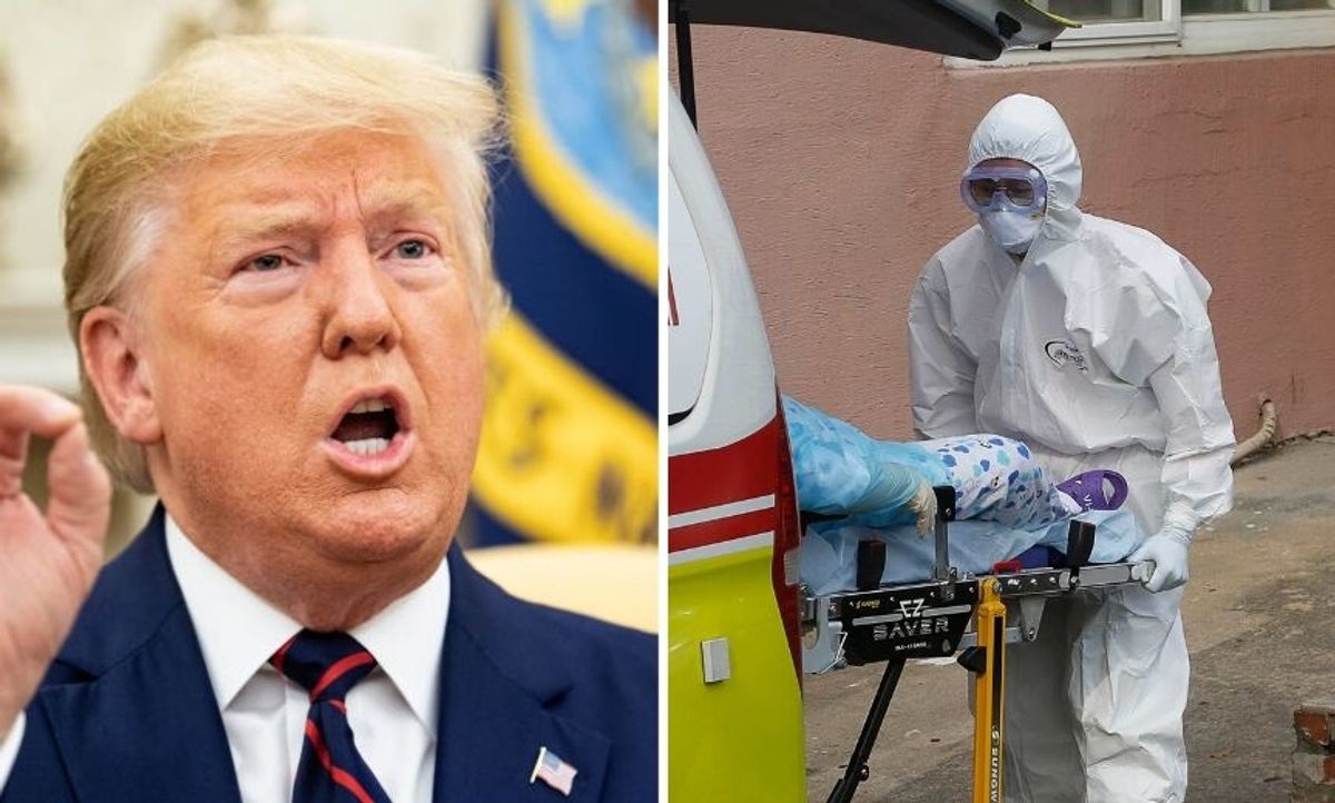 Trump's Hysterical Ebola Tweets From When Obama Was President Come Back to Haunt Him After He Plays Down Coronavirus Fears