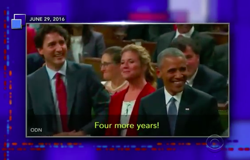 WATCH: Canadians Chant ‘Four More Years’ to President Obama