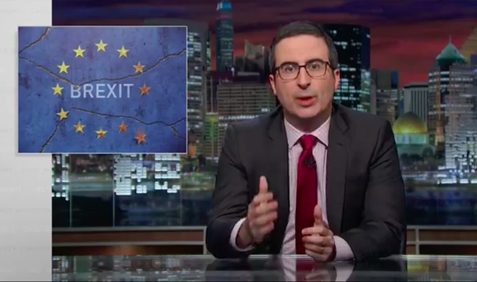 Watch: John Oliver Can’t Believe The Brexit Outcome