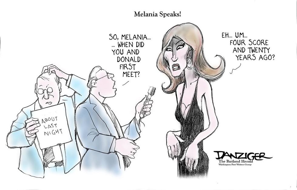 Cartoon: Melania Speaks!