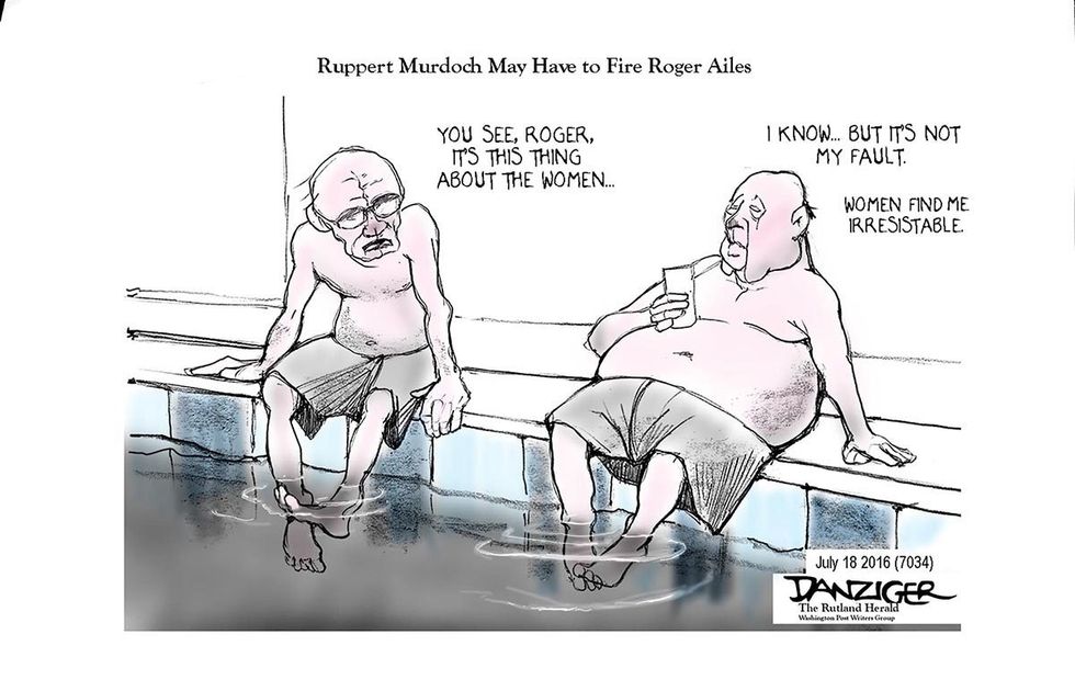 Cartoon: Rupert Murdoch May Have To Fire Roger Ailes