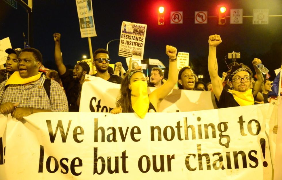 Black Lives Matter and ‘Bernie or Bust’ Clash Outside The DNC