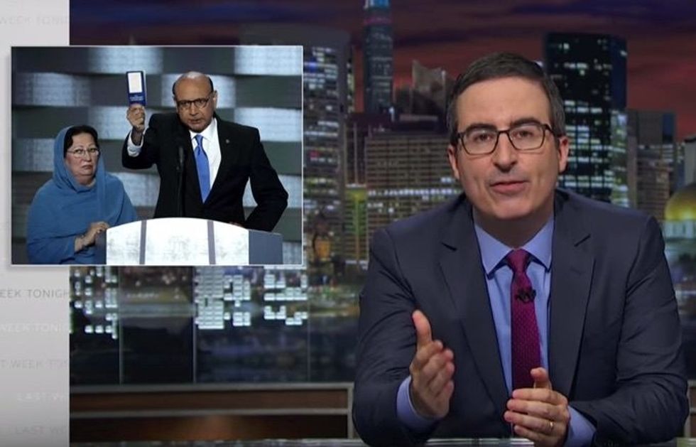 Watch: John Oliver Blasts Trump’s ‘Damaged, Sociopathic’ Comments On The Khan Family