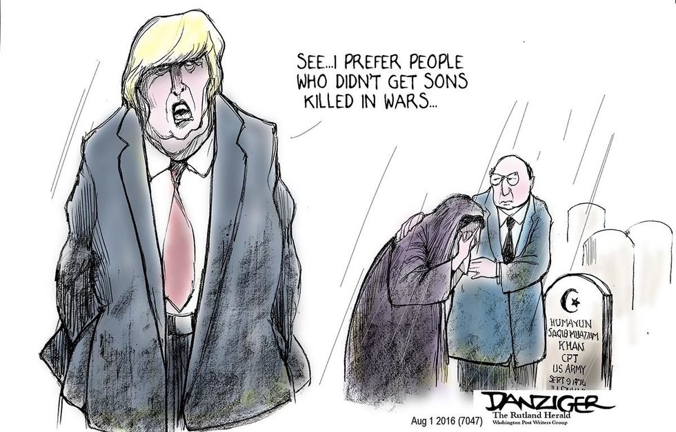 Cartoon: Trump And The Khans