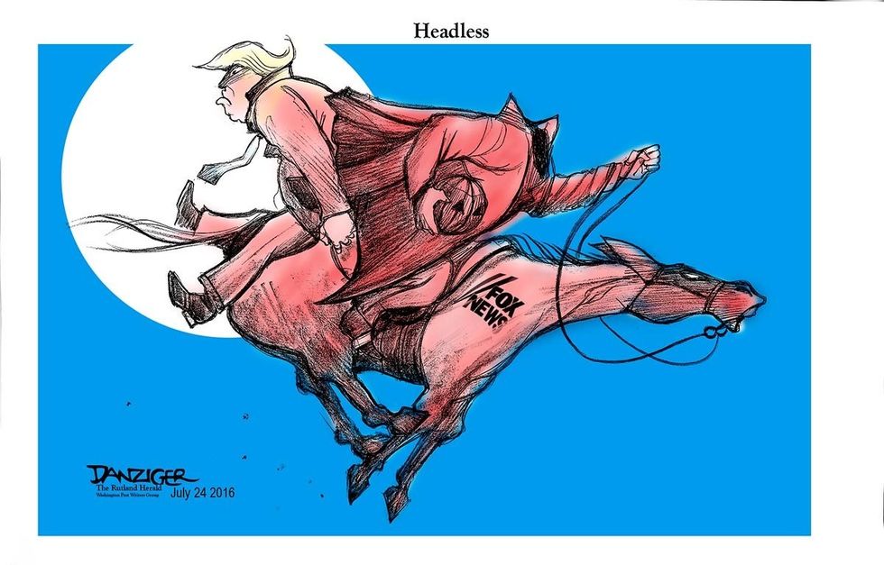 Cartoon: Headless Horseman