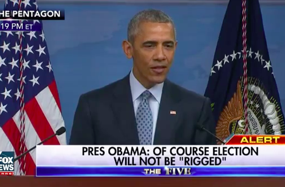 WATCH: Obama Calls Trump’s Claims Of A Rigged Election ‘Ridiculous’