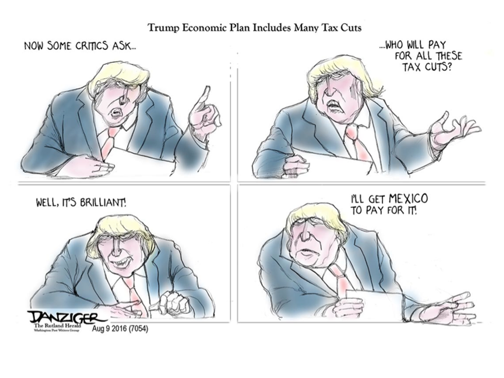 Cartoon: Trump’s Economic Plan Includes Many Tax Cuts