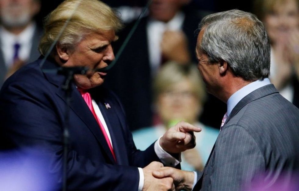 Trump Flops On Immigration (Again), After Inviting Brexiter Nigel Farage On Stage