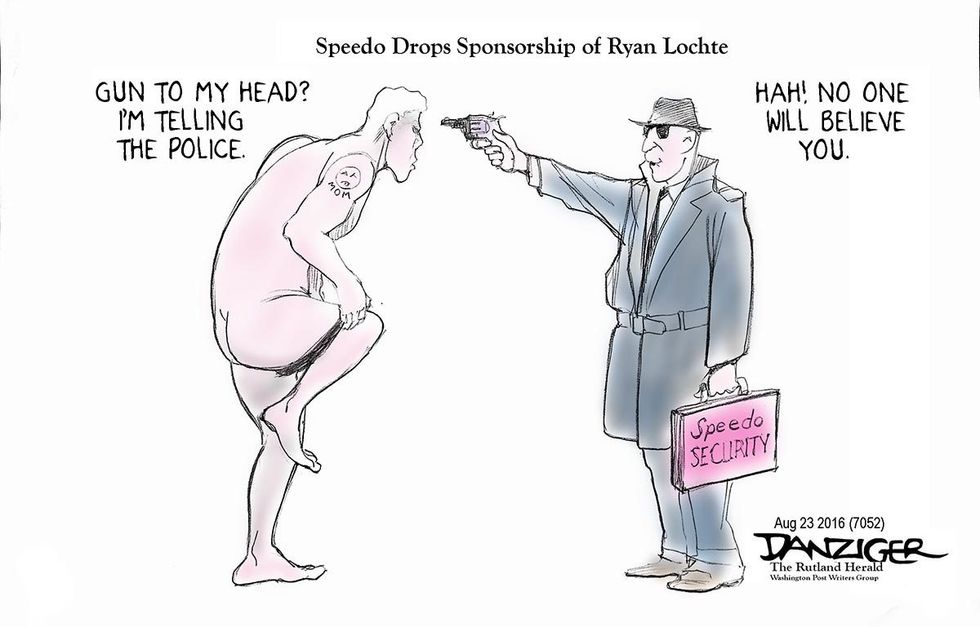 Cartoon: Speedo Drops Sponsorship Of Ryan Lochte