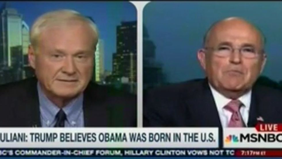 #EndorseThis: Giuliani Eviscerated By Chris Matthews On Birther Claims