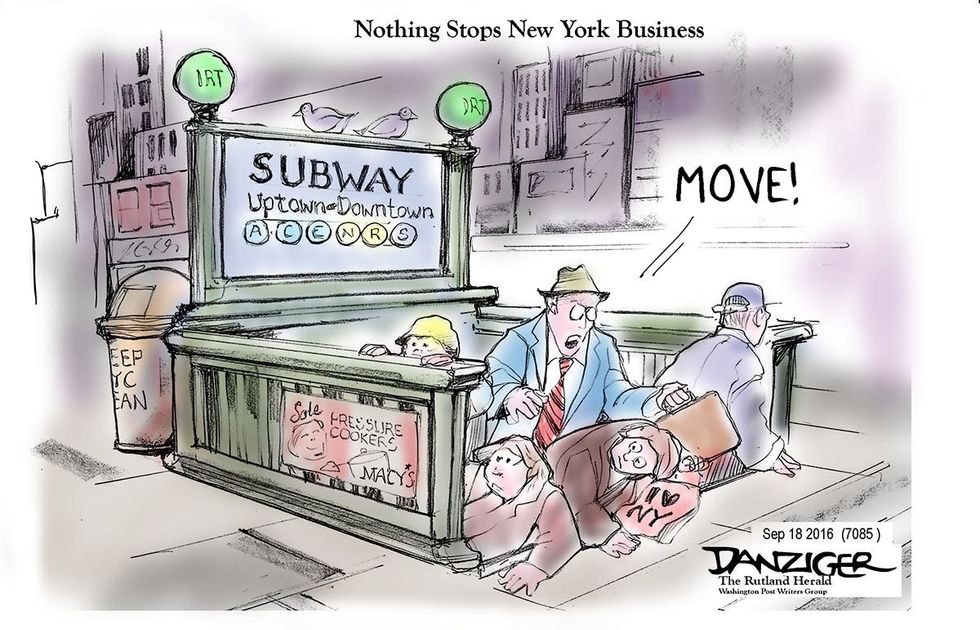 Cartoon: Nothing Stops New York Business