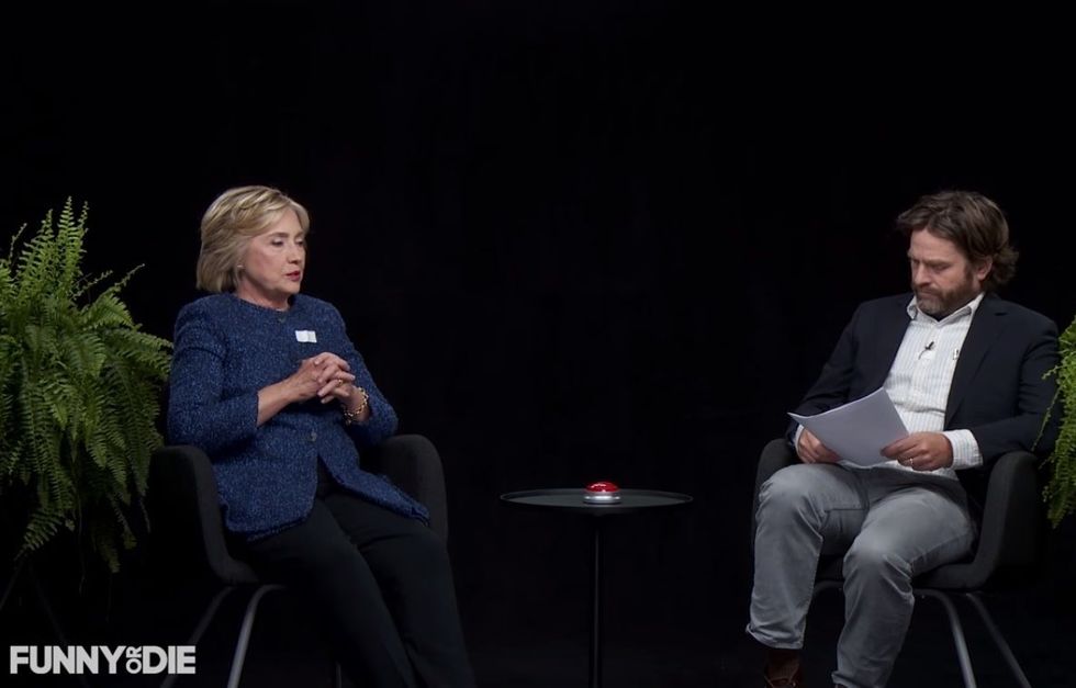 Clinton Vs. Galifianakis On ‘Between Two Ferns’: Clinton’s Deadpan Wins The Day