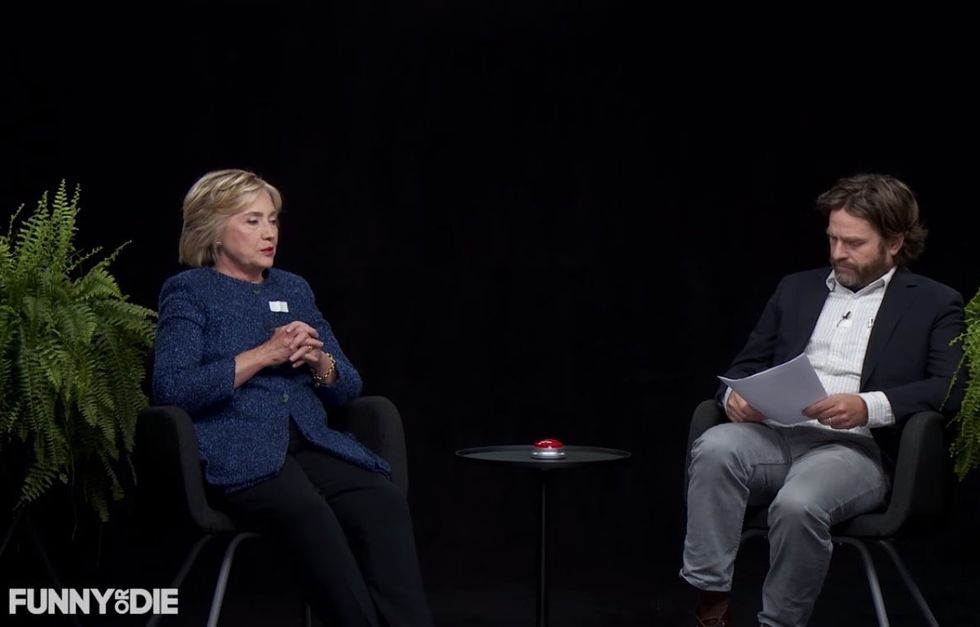 Clinton Vs. Galifianakis On ‘Between Two Ferns’: Clinton’s Deadpan Wins The Day