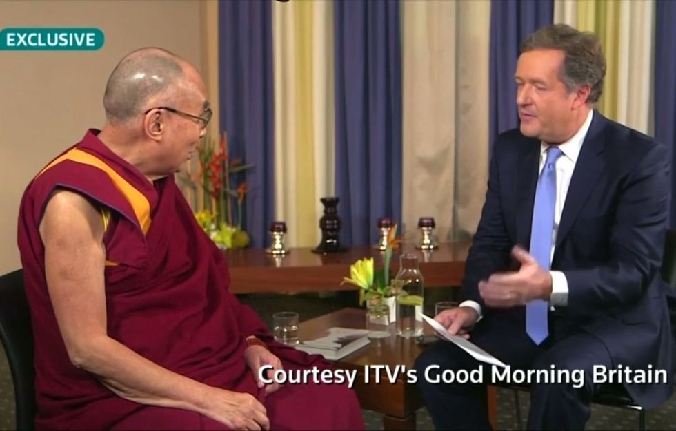 WATCH: The Dalai Lama Mocks Trump In An Interview With Piers Morgan