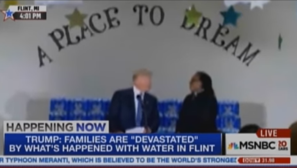 #EndorseThis: Flint Pastor Stops Trump When He Goes Off Script