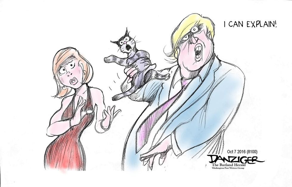 Cartoon: Trump Grabs Feline