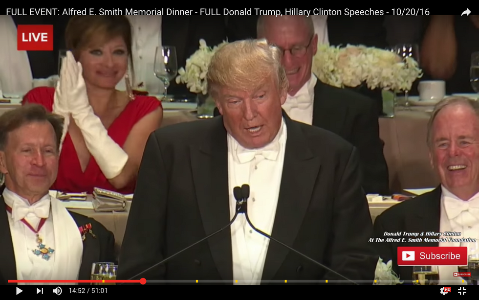 Full Al Smith Dinner Video: See Why Trump Bombed (And Why Giuliani Seethed)