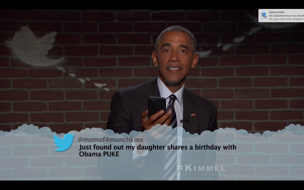 #EndorseThis: Barack Obama Reads Mean Tweets And Drops The Mic