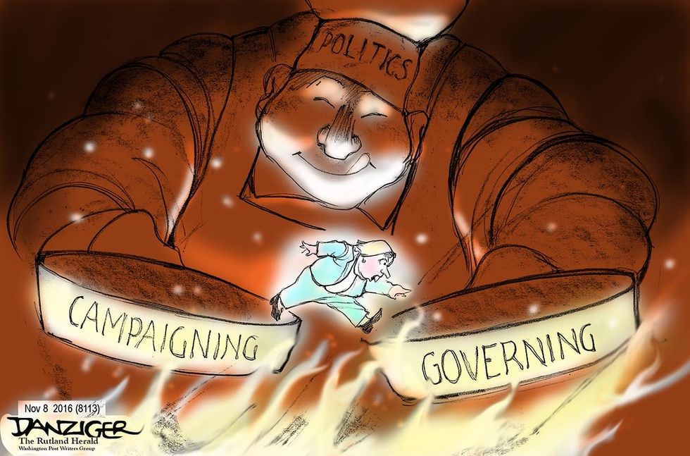 Cartoon: From The Frying Pan