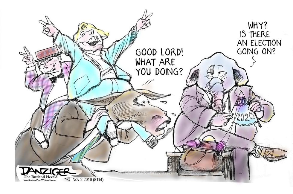 Cartoon: Knitting For 2020?