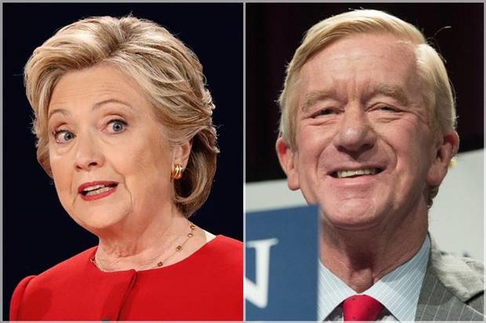 Libertarian Vice-Presidential Nominee Bill Weld Vouches For Hillary Clinton