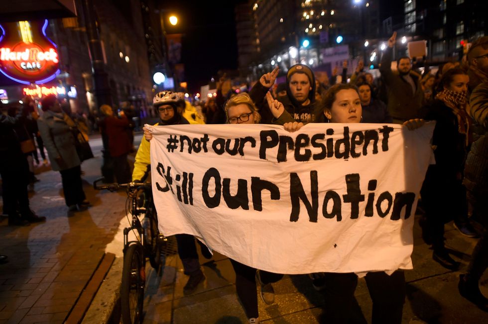 Protester Shot During Third Night Of Anti-Trump Demonstrations