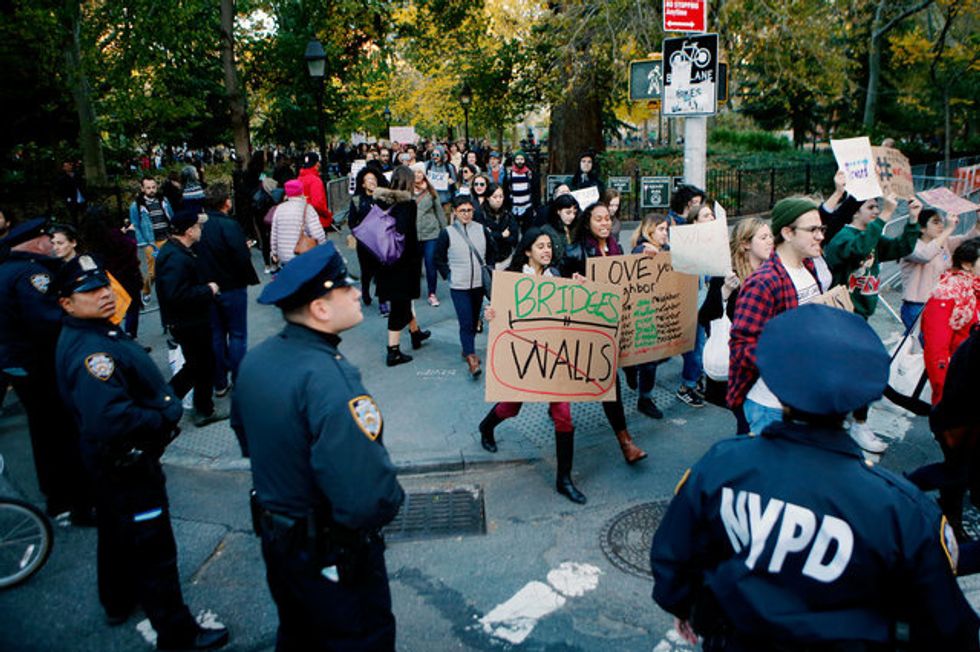 Anti-Trump Protesters Preparing For Long Fight