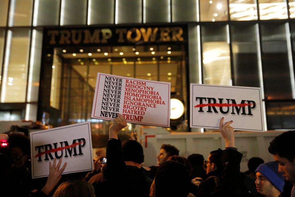 Thousands Of Anti-Trump Protesters Take To The Streets
