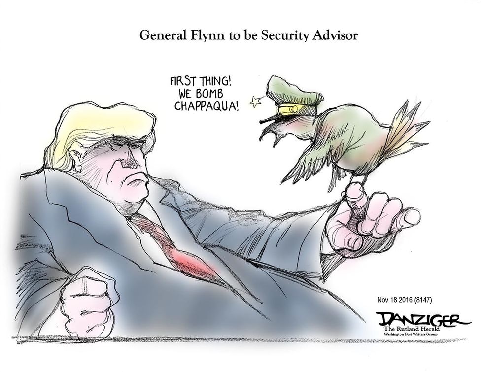 Cartoon: General Flynn To Be Security Adviser