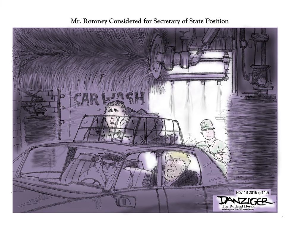 Cartoon: Mr. Romney Considered For Secretary Of State Position
