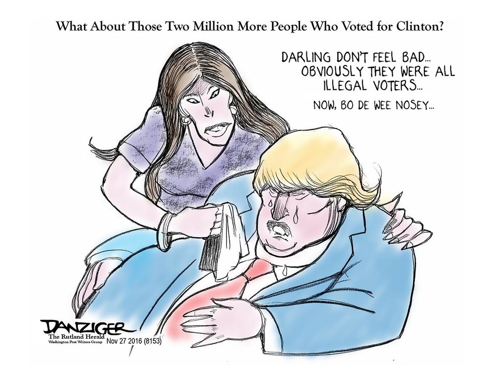 Cartoon: What About Those Two Million More Votes For Clinton?