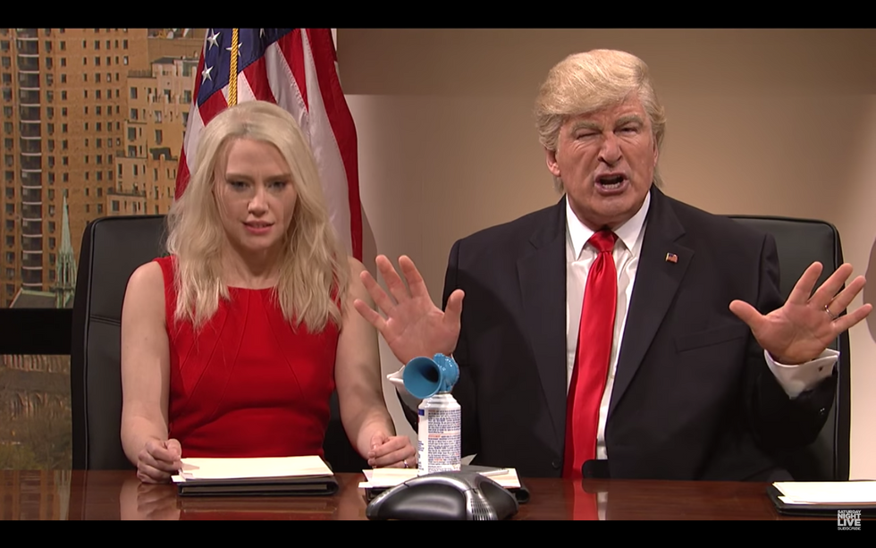 #EndorseThis: On SNL, Trump Ignores National Security Briefing To Retweet