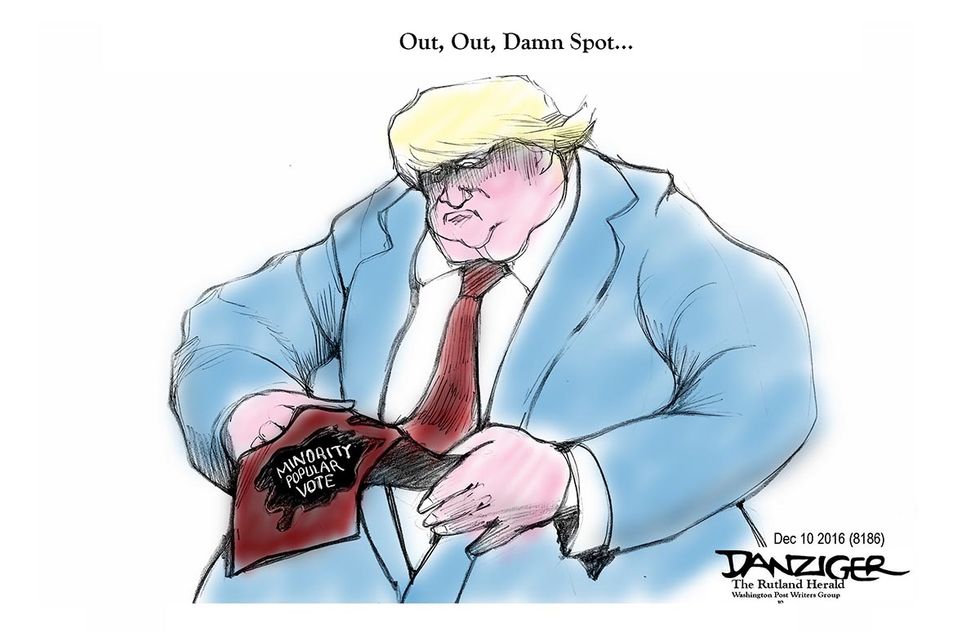 Cartoon: That Spot On His Red Tie