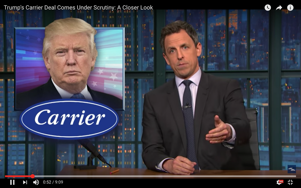 #EndorseThis: Seth Meyers Sifts Truth From Lies In Trump’s Carrier Rescue