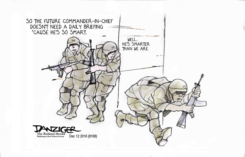 Cartoon: Smarting Soldiers