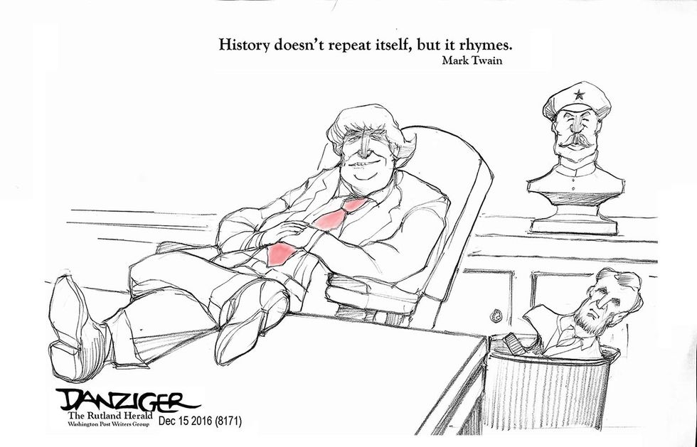 Cartoon: Twain And Trump
