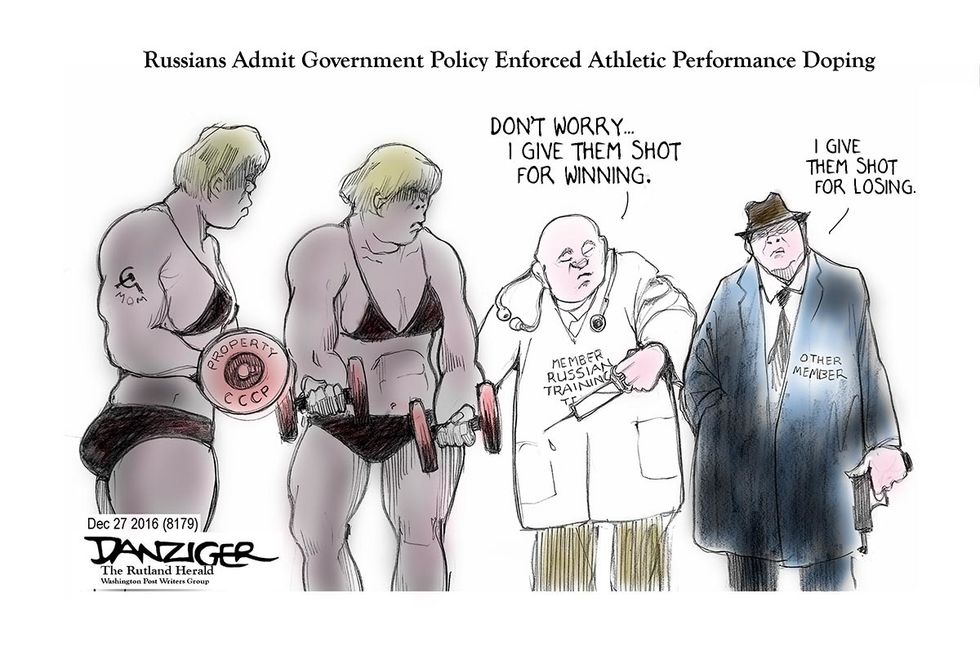 Danziger: Russian Doping Slap