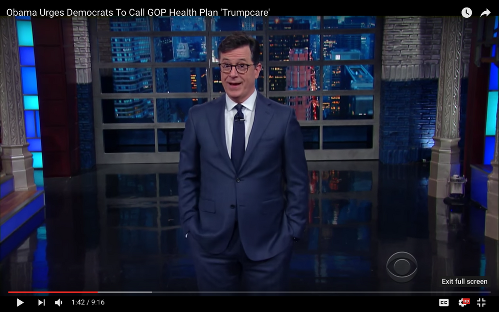 #EndorseThis: Colbert Serves Up Trump Roast, Well Scorched