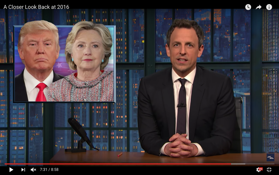 #EndorseThis: Seth Meyers Looks Back At 2016’s Political Train-wreck