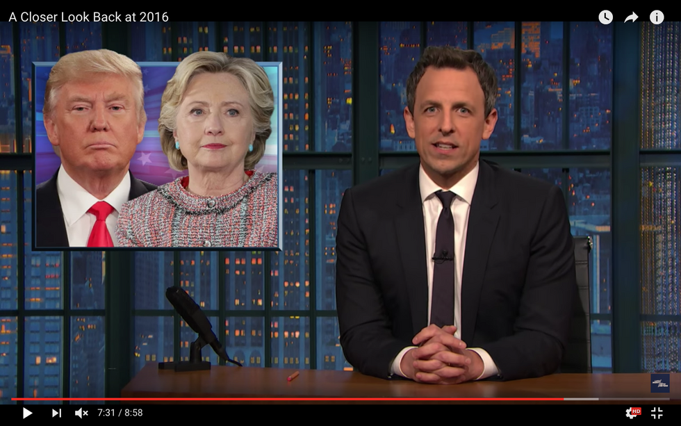 #EndorseThis: Seth Meyers Looks Back At 2016’s Political Train-wreck